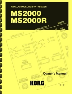 Korg MS2000 MS2000R MS2000B Synthesizer Bedienungsanleitung und EINFACHE STARTANLEITUNG - Bild 1 von 8