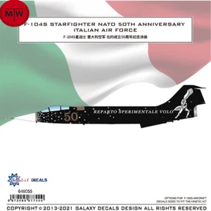 1/48 F-104S Starfighter Nato 50th Anniversary Italian Decal for Kinetic K48093 - Picture 1 of 5