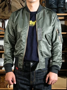 Simons Men's Repro US L2B Flying Jacket Military Pilot Flight Bomber Coats - Picture 1 of 22