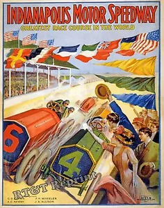 1909 Indy / Indianapolis Motor Speedway Race Print / Poster 11x14 - Picture 1 of 1