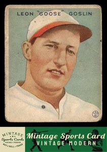 1933 Goudey - Goose Goslin - #110 Washington Senators - Bild 1 von 2