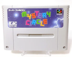 Nintendo Super Famicom Mystery Circle SFC SNES Japan KAC Puzzle Cartridge Only - Picture 1 of 7