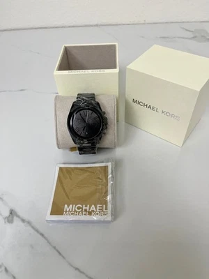 Reloj cronógrafo Michael Kors MK5550 Bradshaw unisex negro chapado en iones | 42 mm  Foto 1 de 4