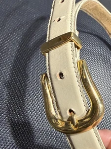 JG Hook Gr. S Damengürtel mandelfarben/goldfarbene Schnalle bis 30 Zoll - Bild 1 von 9