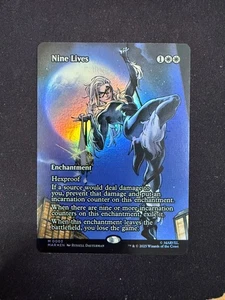 Nine Lives (FOIL BORDERLESS) Marvel's Spider-Man - Magic/MTG - Picture 1 of 2