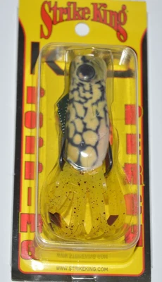 strike king popping perch frog bass topwater  2.5"  1/2oz  rotten banana - Изображение 1 из 4
