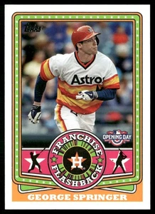 2015 TOPPS OPENING DAY FRANCHISE FLASHBACKS GEORGE SPRINGER HOUSTON ASTROS - Picture 1 of 2