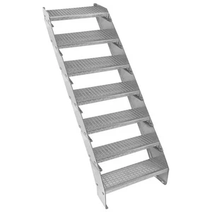 Monster Shop Verstelbare Galvaniseerde Trap - 7-delige Stalen Constructie - - Bild 1 von 9