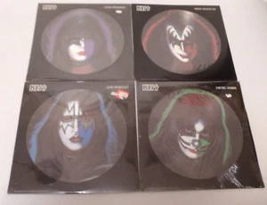 Vintage Original KISS ALL 4 SOLO ALBUMS US PICTURE DISC 1978 Casablanca 3 SEALED - Picture 1 of 14