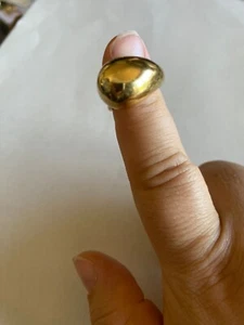 Anello In Acciaio Dorato Goccia ANNA MARIA 5 - Foto 1 di 4