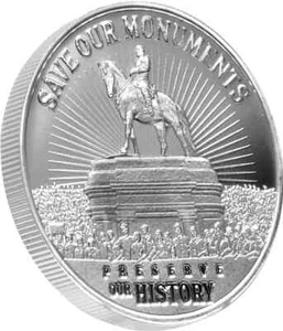 TRUMP 1 Oz Silver Round .999 BU MAGA Protect Our Monuments L/E 0188/4500 - Picture 1 of 2