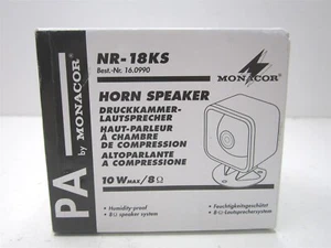 Monacor (NR-18KS) Black 10W Compression Drive Horn Speaker - Picture 1 of 3