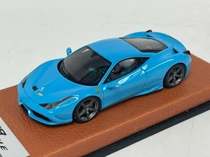 1/43 Looksmart Ferrari 458 Speciale in Baby Blue with Titanium wheels - Picture 1 of 10
