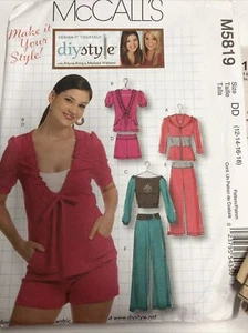 McCalls 5819 Mujer Chaqueta Prenda para el torso Pantalones Cortos Más Patrón 12-18 Nuevo Sin Cortar Sexy Divertido - Imagen 1 de 9