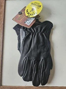 USA Black Deerskin Leather Unlined Driving Gloves Black Men's XL - Picture 1 of 5