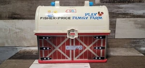 Fisher Price Little People Play Family Farm Lunch Box Barn Case Vintage 2008 - Picture 1 of 6