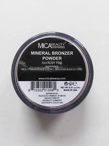 Rosy Pink MICA Beauty Cosmetics New Bronzer Powder FB-6 Makeup - Picture 1 of 2