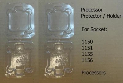2 x Socket LGA115x (1150 1151 1155 1156) Processor CPU Cover Holder Protector - Image 1 of 3
