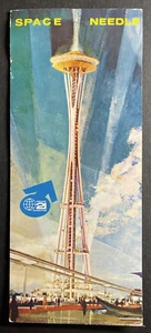 Space Needle Seattle World's Fair Washington 1962 printed 3.5 x 8.25 - Picture 1 of 2