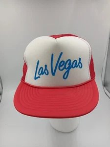 Vintage Las Vegas Mesh Back Snap Back Trucker Cap Hat - Picture 1 of 1