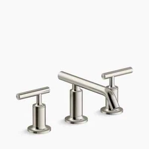 Grifo de lavabo de baño Kohler K-14410-4-SN purista amplio en níquel pulido - Imagen 1 de 1
