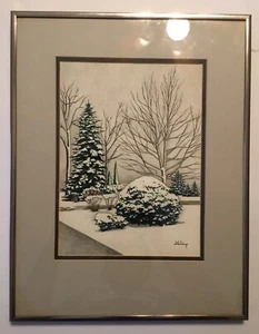 Original Winter landscape by Jim Hutchings - Picture 1 of 8