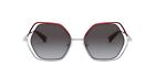 COACH HC7109 93418G L1109 Burgundy Silver Gradent Grey 53 mm Women's Sunglasses