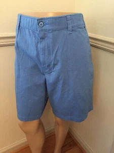 NWT Men's Foundry Shorts Flex 46 X10” Lake Blue Flat 5 Pocket Casual Twill Flat - Picture 1 of 10
