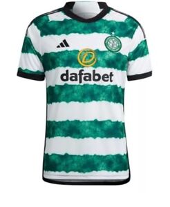 Adidas Celtic FC 23/24 Home Soccer Jersey White Green HY3343 Men's Size XL