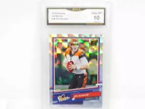 2020 Donruss The Rookies RC #TR-JB Joe Burrow Cincinnati Bengals GMA 10 - Picture 1 of 2