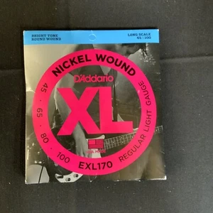 D'Addario EXL170 Nickle Roundwound Bass Guitar Strings Light 45-100 - Picture 1 of 4