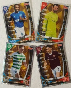 Topps SPFL 2019-2020. Match Attax 100 CLUB Card Set of 4 SCOTTISH PREMIER LEAGUE - Picture 1 of 1