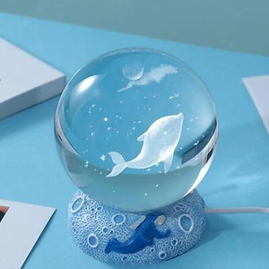 Office Desktop Night Lamp Decor Nightstand dolphin - Picture 1 of 7