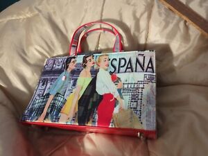 Ladies in Spain Handbag Tote Travel Theme Party Purse Cool Store Decor Espana 