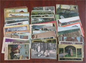 Love & Humor Romance Post Card Lot x 80 Souvenir Keepsakes c. 1910 ephemera lot - Picture 1 of 16