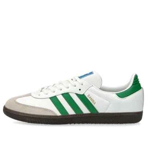 adidas Samba OG Sneaker Herren Leder Weiß Grün (IG1024) NEU - Bild 1 von 5