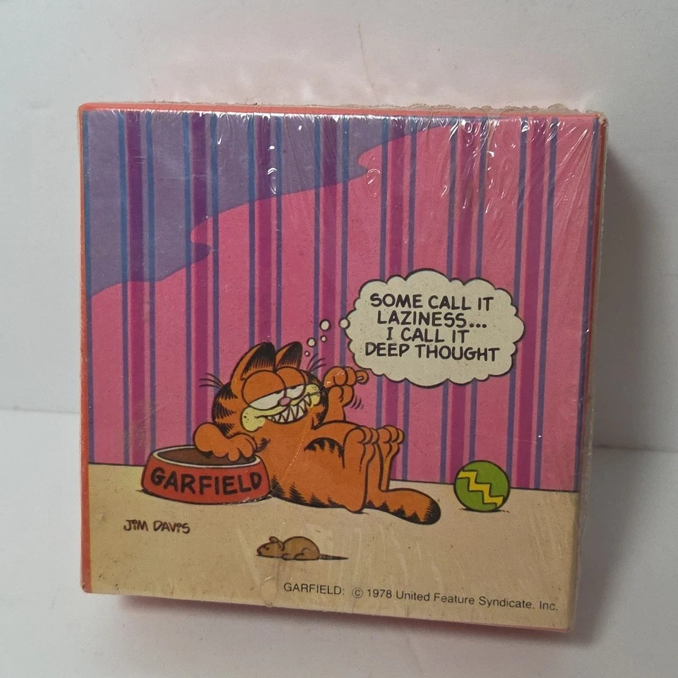 Rompecabezas Garfield de colección aproximadamente 100 piezas pensamiento profundo Jim Davis nuevo en caja Foto 1 de 4