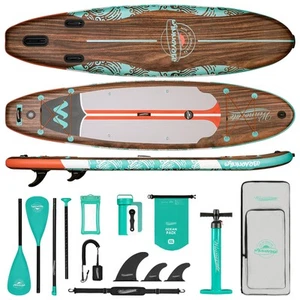 11x34 Stand Up Paddle Board Inflatable, Portable SUP Paddleboard with Complet... - Picture 1 of 9