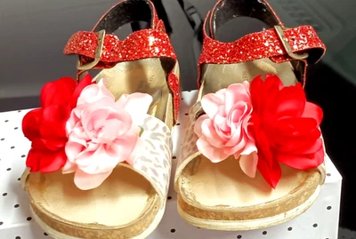 MONNALISA, STUPENDI SANDALI CON FIORI  BAMBINA NR 32 - Immagine 1 di 4