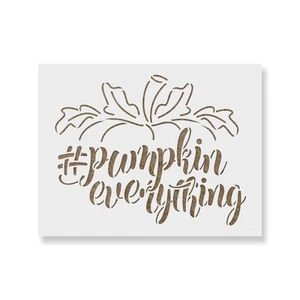 Plantilla Pumpkin Everything - Aerógrafo Artesanal Pintura Pared Mylar Reutilizable - Imagen 1 de 8