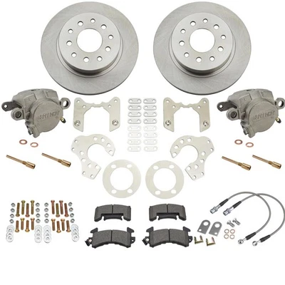 Kit de freio a disco traseiro parafuso 9 polegadas e mangueiras de freio SS - Imagem 1 de 4