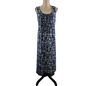 Emma & Michelle Women’s Blue Sleeveless High Low Hem Maxi Dress – Size Medium - Foto 1 di 22