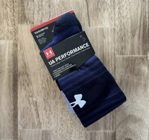Under Armour UA Performance Soccer Socks OTC Youth Size Large YLG Navy Blue Kids - Picture 1 of 4