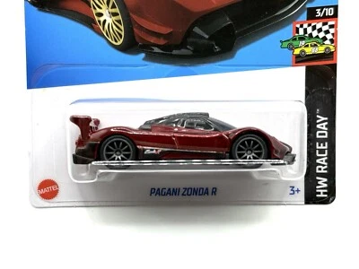 2024 Hot Wheels Pagani Zonda R  SUPER CUSTOM Wheel Swap w/Real Riders Red - Image 1 of 4