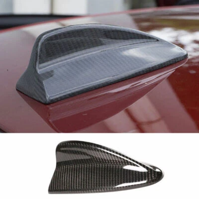 Para BMW X5 X6 2008-2013 Fibra de Carbono Seca Coche Techo Aleta de Tiburón Antena Borde Aéreo Foto 1 de 4