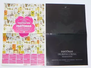 FANTOMAS 2003 PROMO POSTER & 2005 CALENDAR POSTER Mike Patton FAITH NO MORE - Picture 1 of 1