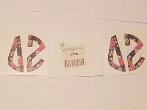 3-PACK OF DELTA ZETA Sticker for OUTSIDE GLASS TYPE 2 - Picture 1 of 1
