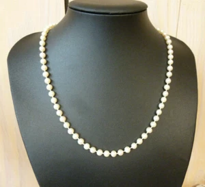 Collier perle de culture eau douce fermoir vermeil poincon 925 - Picture 1 of 5
