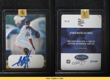 2000 Just Minors Die-Cut Auto Just Graded /200 CC Sabathia #DC-48 Auto