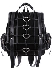 Gotico Emo Zaino Zainetto Restyle Cuore Witchy Wgt Metallo Borsa